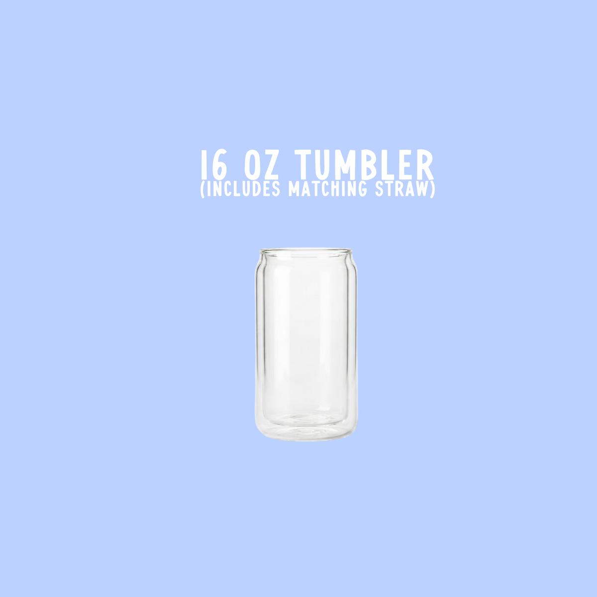 Blank 16oz Snow Globe Tumbler